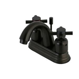 Kingston Brass KB8615DX 4 in. Centerset Bathroom Faucet, Oil Rubbed Bronze